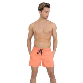 Miami Beach 301-Somon-21Y Basic Model Düz Renk Su İtici Özellikli Erkek Havuz Deniz Şort Mayo