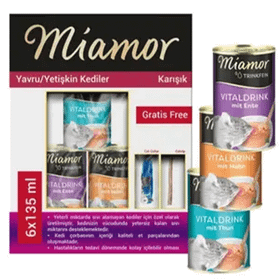 Miamor 6x135 ml Ton Balık Ördek Tavuk Karışık Kedi Çorbası