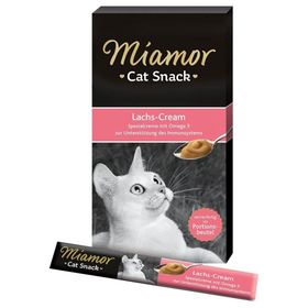 Miamor 6x15 gr Cream Somonlu Yetişkin Kedi Ödül Maması