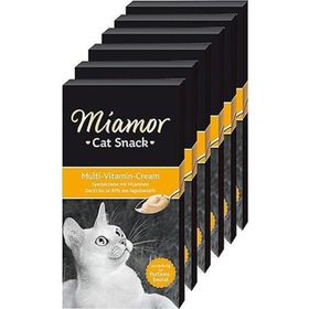 Miamor Cream 6x15 gr Multi-Vitamin Tamamlayıcı Ek Besin ve Kedi Ödülü