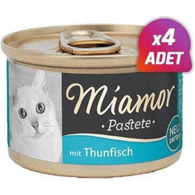Miamor Pastete 4x85 gr Ton Balıklı Tahılsız Kedi Konservesi