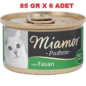 Miamor Pastete 6x85 gr Sülünlü Tahılsız Kedi Konservesi