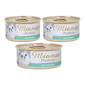 Miamor Pastete Alabalıklı 3x85 gr Yetişkin Kedi Konserve Maması