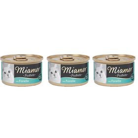 Miamor Pastete Alabalıklı 3x85 gr Yetişkin Kedi Konserve Maması