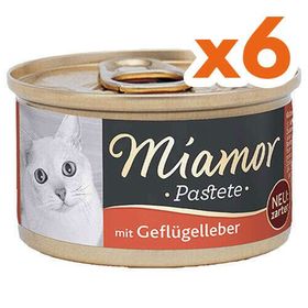 Miamor Pastete Ciğerli Konserve Yetişkin 6x85 gr Kedi Maması