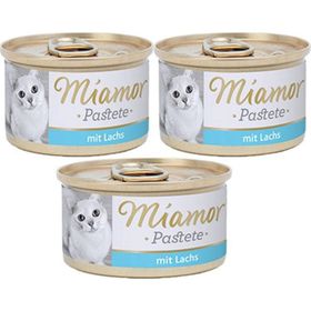 Miamor Pastete Somonlu 85 gr 3 Lü Paket Yetişkin Kedi Konserve Maması