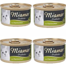 Miamor Pastete Tavşanlı 4x85 gr Kedi Konservesi