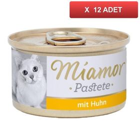 Miamor Pastete Tavuk Etli 12x85 gr Kedi Konserve