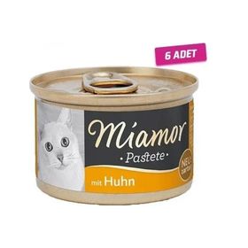 Miamor Pastete Tavuklu Tahılsız 6x85 gr Kedi Konservesi