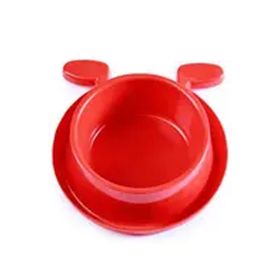 Miapet 400 ml Kırmızı Plastik Köpek Kulaklı Mama ve Su Kabı