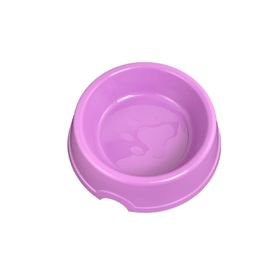 Miapet 400 ml Mor Patili Plastik Kedi-Köpek Mama ve Su Kabı