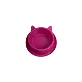 Miapet 400 ml Violet Plastik Kedi Kulaklı Mama ve Su Kabı