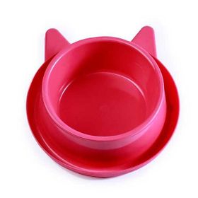 Miapet 400 ml Violet Plastik Kedi Kulaklı Mama ve Su Kabı