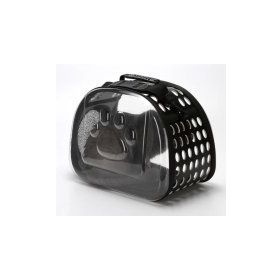 Miapet 42 x 26 x 35 cm Siyah Şeffaf Kedi Köpek Taşıma Çantası