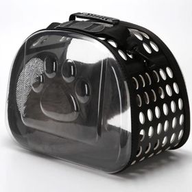Miapet 42 x 26 x 35 cm Siyah Şeffaf Kedi Köpek Taşıma Çantası