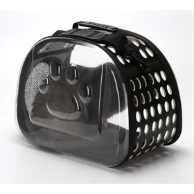 Miapet 42 x 26 x 35 cm Siyah Şeffaf Kedi Köpek Taşıma Çantası