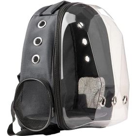 Miapet 42x22x33 cm Siyah Şeffaf Astronot Kedi Köpek Taşıma Çantası