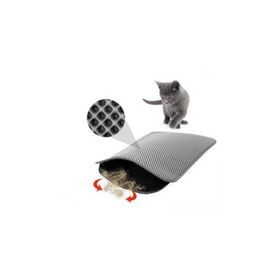 Miapet 60x45 cm Gri Elekli Kedi Tuvalet Önü Paspası