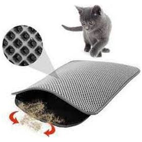 Miapet 80 x 59 cm Gri Elekli Kedi Tuvalet Önü Paspası