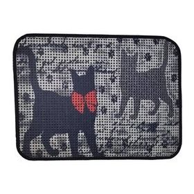 Miapet Elekli Desenli Patiler 60x45 cm Kedi Tuvalet Önü Paspası