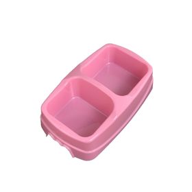 Miapet Pembe Plastik 450 ml Kedi Köpek Mama Kabı ve 400 ml Su Kabı
