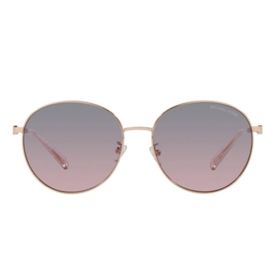 Michael Kors 1119 110868 57 Alpine Kadın Gold Yuvarlak Çerçeve Güneş Gözlüğü