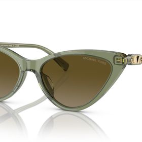 Michael Kors MK 2195U 394413 56 Harbour Island Cat Eye Şeffaf Yeşil Kemik Kadın Güneş Gözlüğü