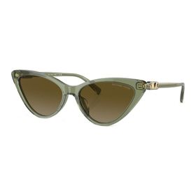 Michael Kors MK 2195U 394413 56 Harbour Island Cat Eye Şeffaf Yeşil Kemik Kadın Güneş Gözlüğü