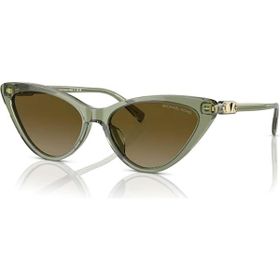 Michael Kors MK 2195U 394413 56 Harbour Island Cat Eye Şeffaf Yeşil Kemik Kadın Güneş Gözlüğü