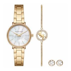 Michael Kors Mk1065set Kadın Kol Saati Bileklik ve Küpe Seti