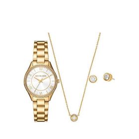 Michael Kors MK4849SET Çelik Kadın Kol Saati Kolye ve Küpe Seti