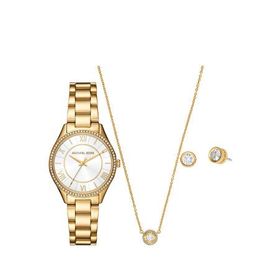 Michael Kors MK4849SET Çelik Kadın Kol Saati Kolye ve Küpe Seti