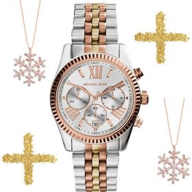 Michael Kors MK5735 Kadın Kol Saati + 925 Ayar Gümüş Kartanesi Kadın Kolye