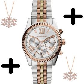 Michael Kors MK5735 Kadın Kol Saati + 925 Ayar Gümüş Kartanesi Kadın Kolye
