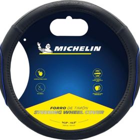 Michelin MC1003NAZ Premium Suni Deri Mavi Direksiyon Kılıfı