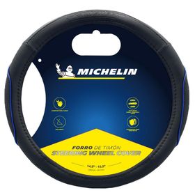 Michelin MC1003NAZ Premium Suni Deri Mavi Direksiyon Kılıfı