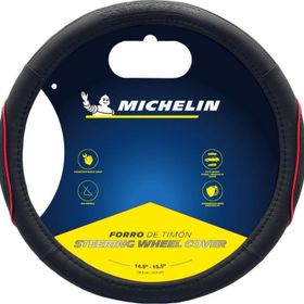Michelin MC1003NR Premium Suni Deri Kırmızı Direksiyon Kılıfı