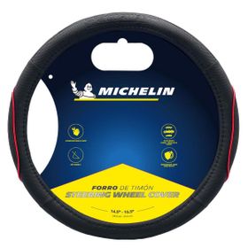 Michelin MC1003NR Premium Suni Deri Kırmızı Direksiyon Kılıfı