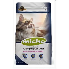 Micho Kalın Taneli Pudra Kokulu Topaklanan 7.5 kg Kedi Kumu
