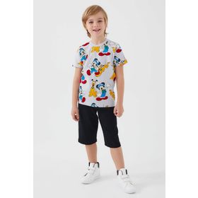 Mickey Mouse D4794-3 Gri Erkek Çocuk Kapri Takım