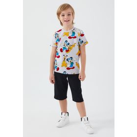 Mickey Mouse D4794-3 Gri Erkek Çocuk Kapri Takım