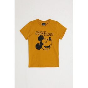 Mickey Mouse D4797-2 Altın Erkek Çocuk T-Shirt