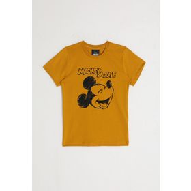 Mickey Mouse D4797-2 Altın Erkek Çocuk T-Shirt