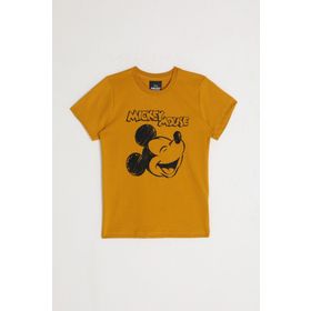 Mickey Mouse D4797-2 Altın Erkek Çocuk T-Shirt
