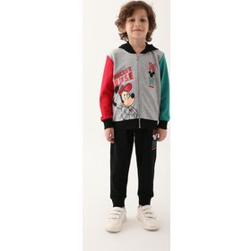 Mickey Mouse D4818-3 Gri Melanj Erkek Çocuk Eşofman Takımı