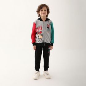 Mickey Mouse D4818-3 Gri Melanj Erkek Çocuk Eşofman Takımı