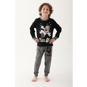 Mickey Mouse D4821-3 Siyah Erkek Çocuk Pijama