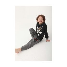 Mickey Mouse D4821-3 Siyah Erkek Çocuk Pijama