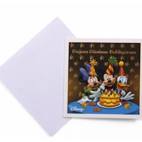 Mickey Mouse Doğum Günü 10'lu Kart ve Zarf