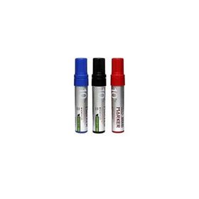 Micro 10 mm Siyah Mavi Kırmızı 3'lü Set Markör Kalem